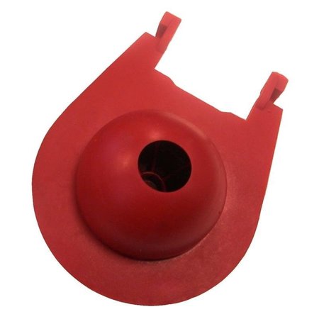 Korky Toilet Flapper, Specifications 3 in Valve Open, Rubber, Red 3030BP